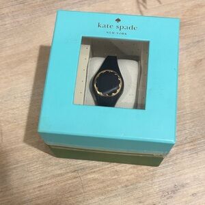 Kate Spade Black and Gold Scallop Watch